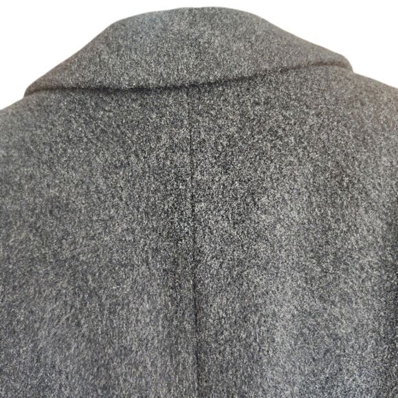 Maitland Of England-VTG-Wool/Cashmere-Charcoal Gray OverCoat-L-Old Money-Flawed - Picture 7 of 13